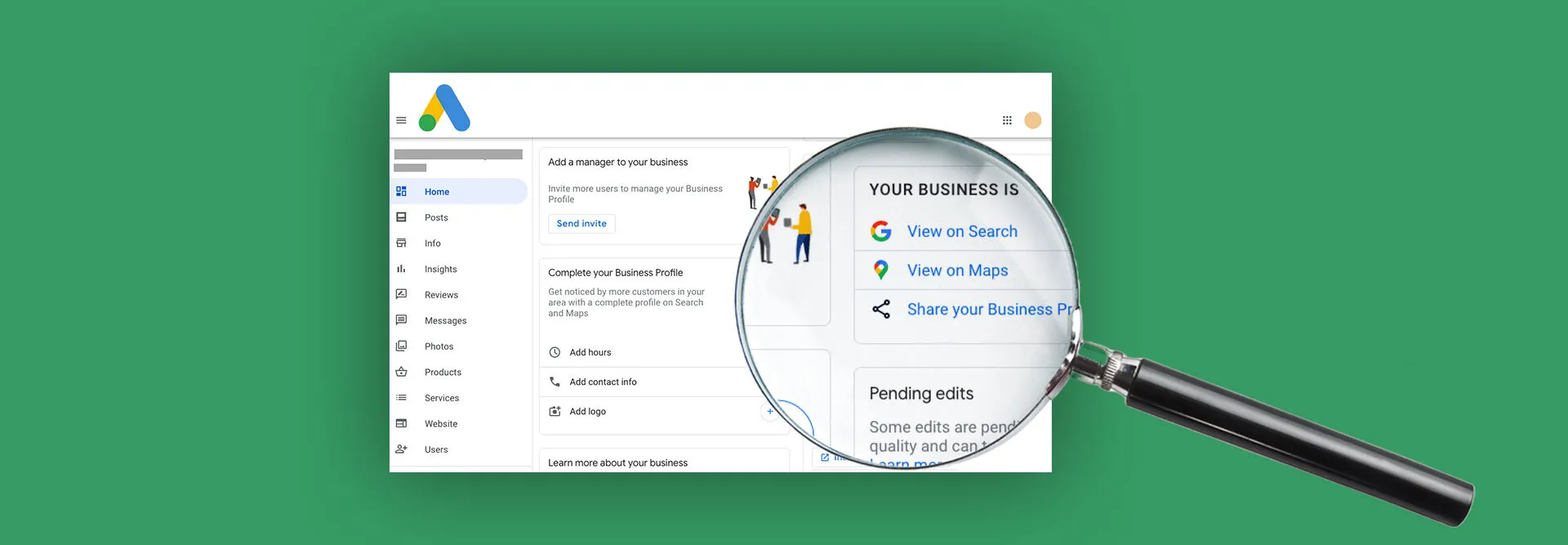 finding business profile
