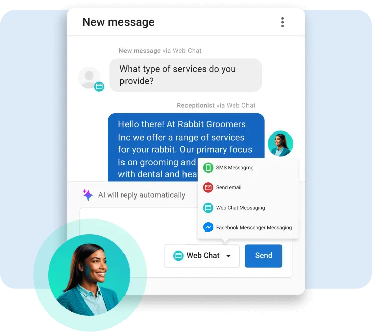 customer journey optimization: AI receptionist Vendasta