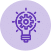 lightbulb with cog