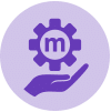 m with hand