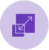 scaling up icon