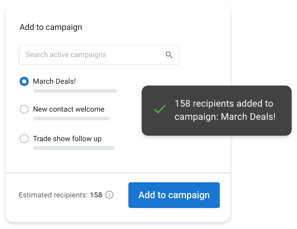 Email targeted audiences
