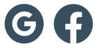 google and facebook icons