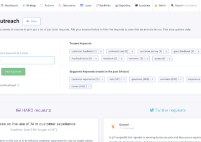 outreach dashboard