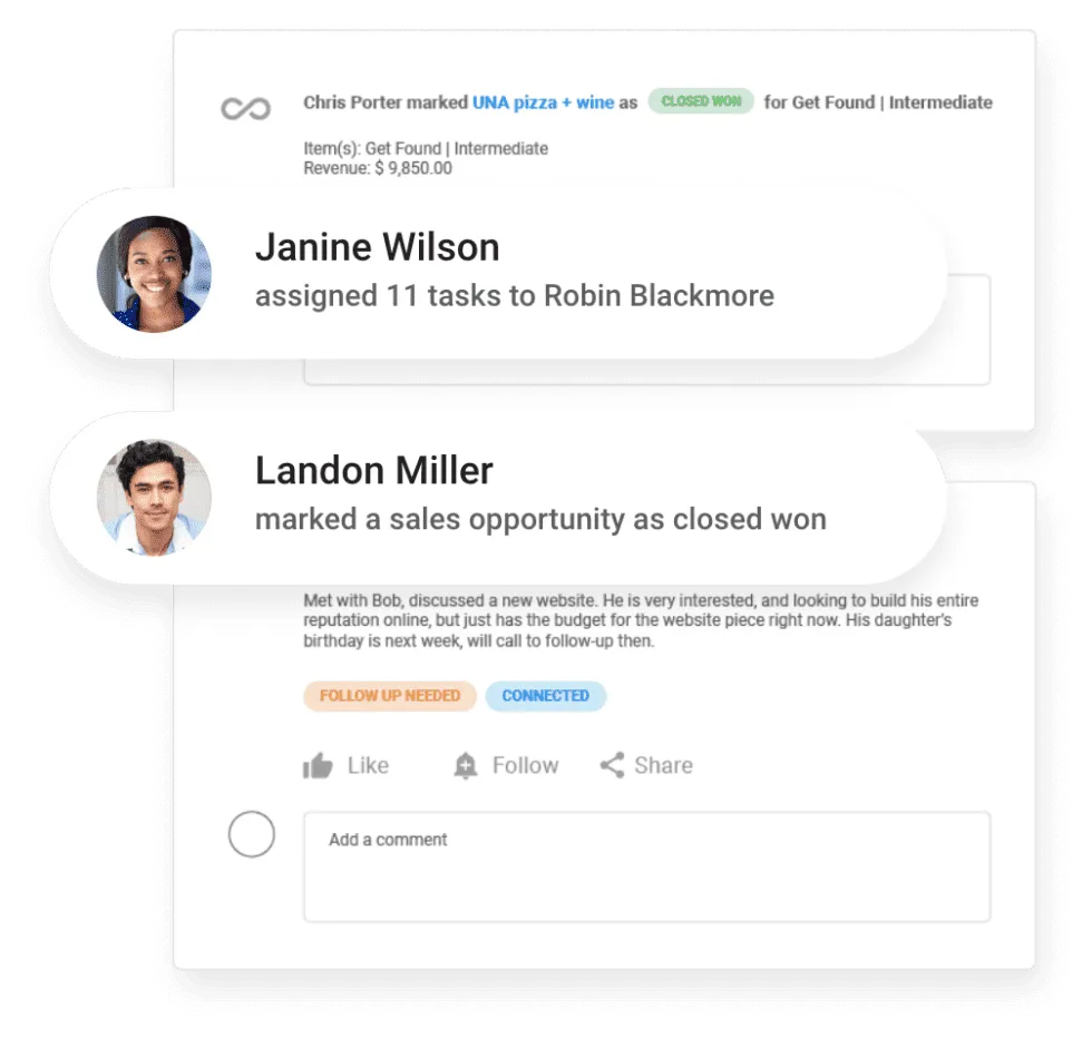 example ai response in web chat
