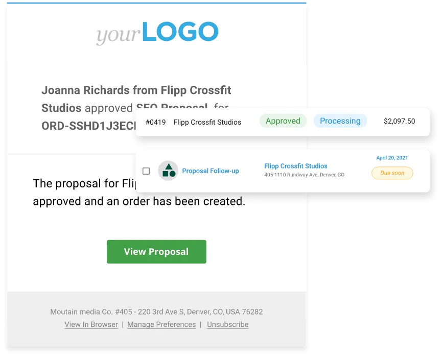 Propose and close from the comfort of your own platform