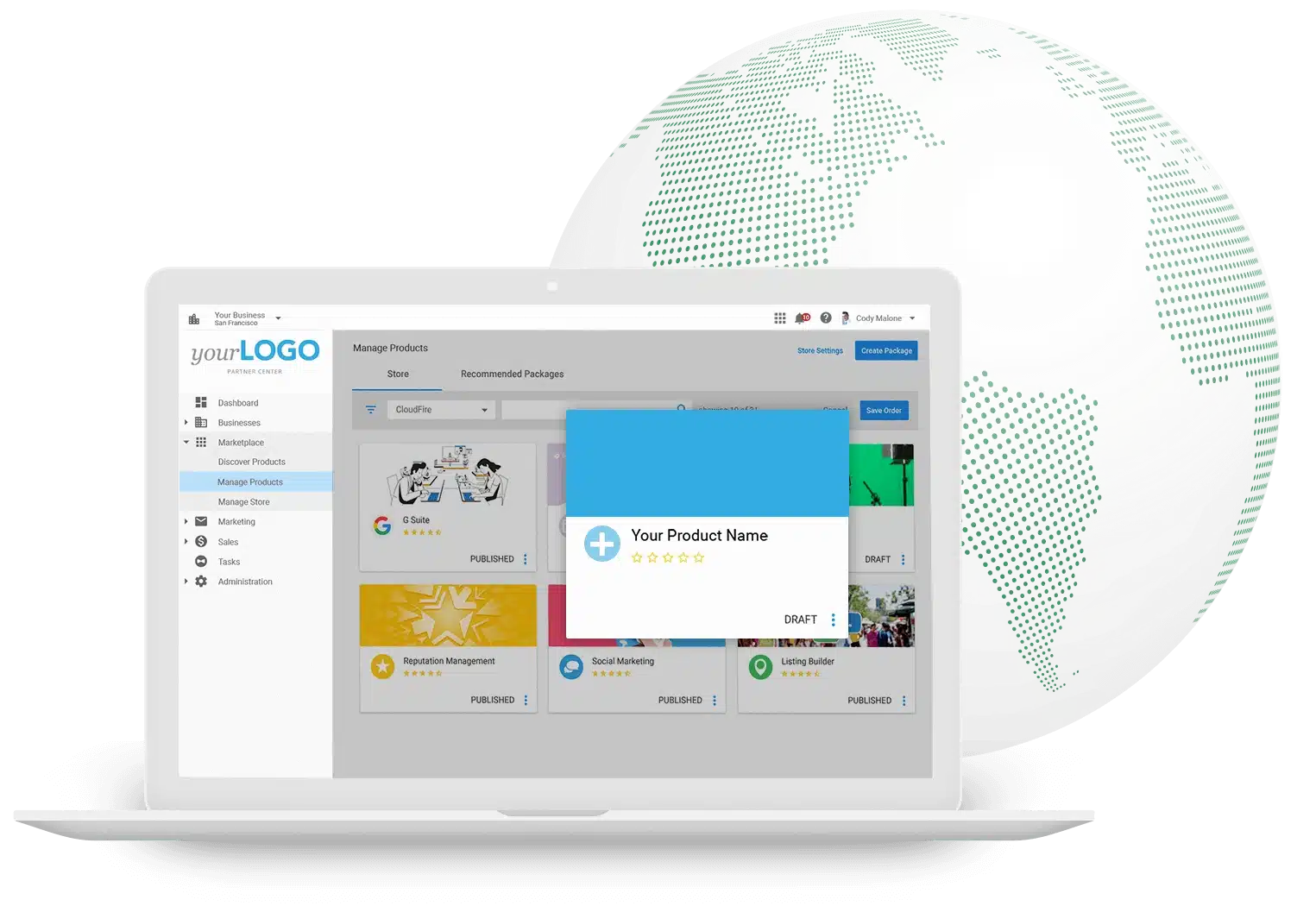 Vendor page image
