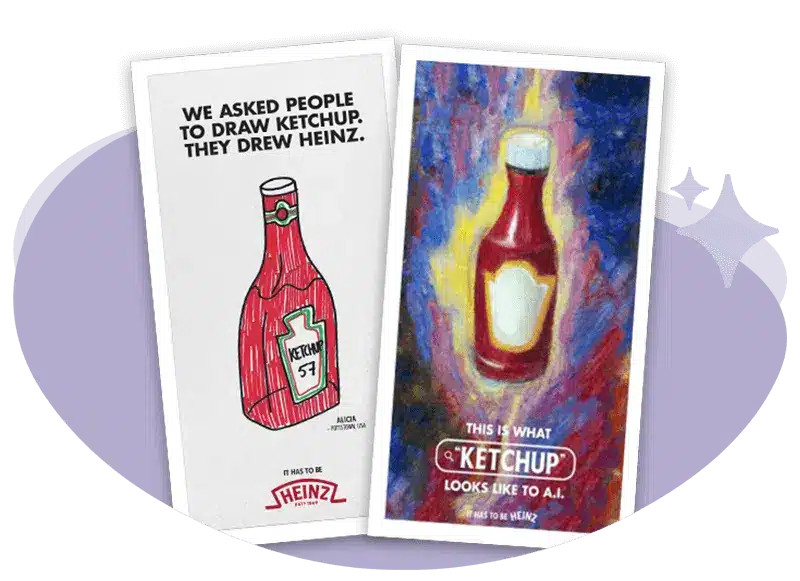 Heinz leverages AI images for innovative ketchup ads